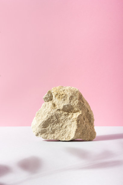 美容产品基座展示与树叶阴影图片下载