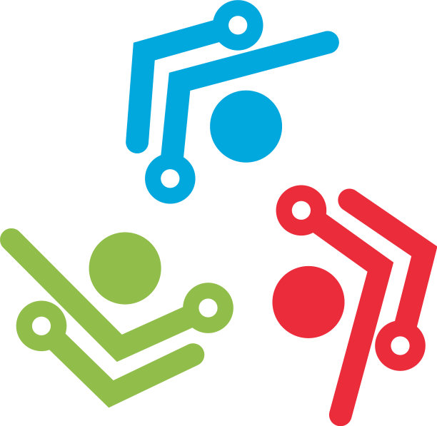 在圆圈中收集人们的图标图片下载