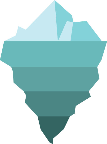 孤立冰山白设计图片下载