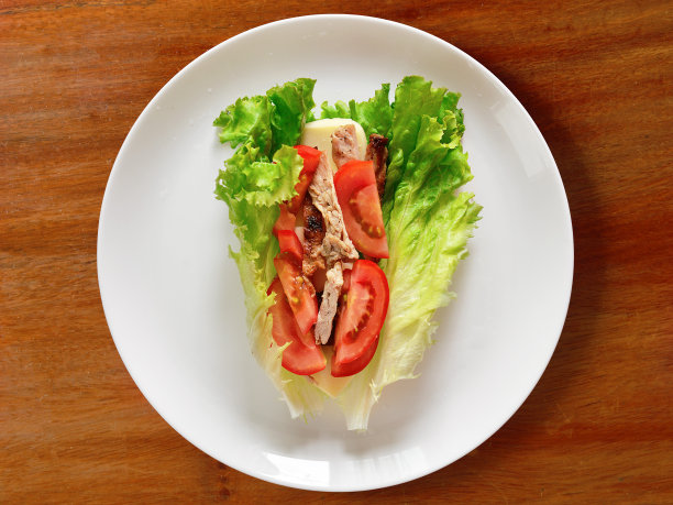 生酮餐-芝士炒猪肉生菜卷图片下载