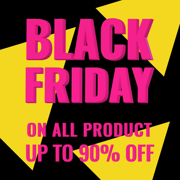 黑色星期五促销现代抽象几何横幅图片下载