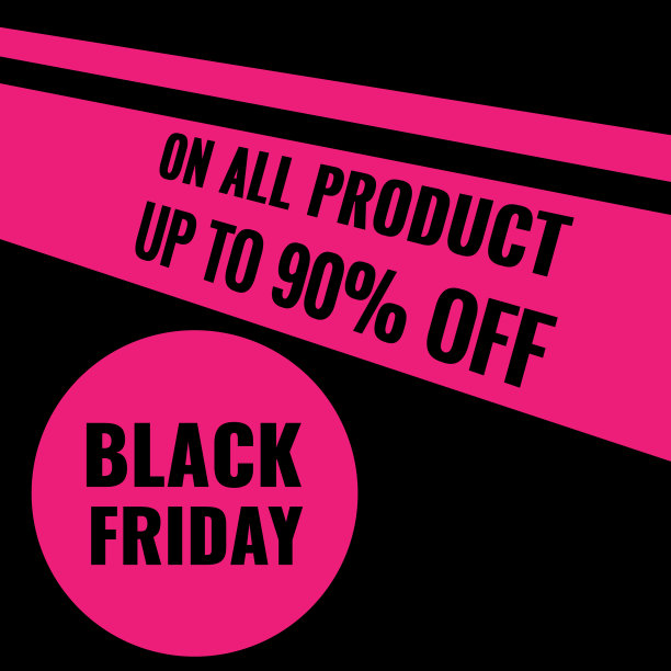 黑色星期五促销现代抽象几何横幅图片下载