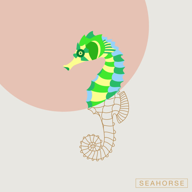 抽象的鱼插图图片下载