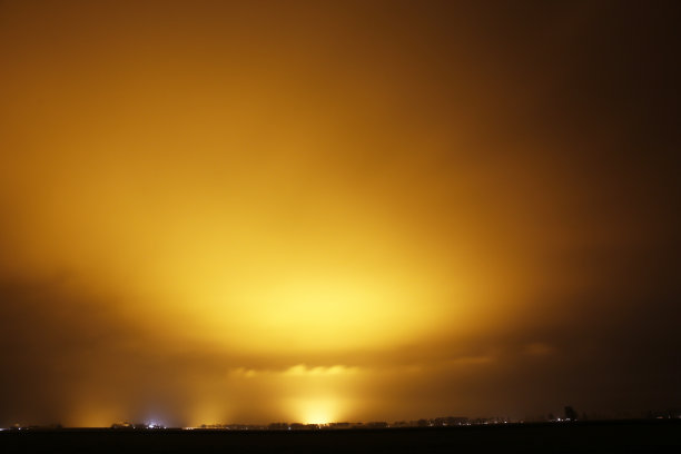 温室在晚上图片下载