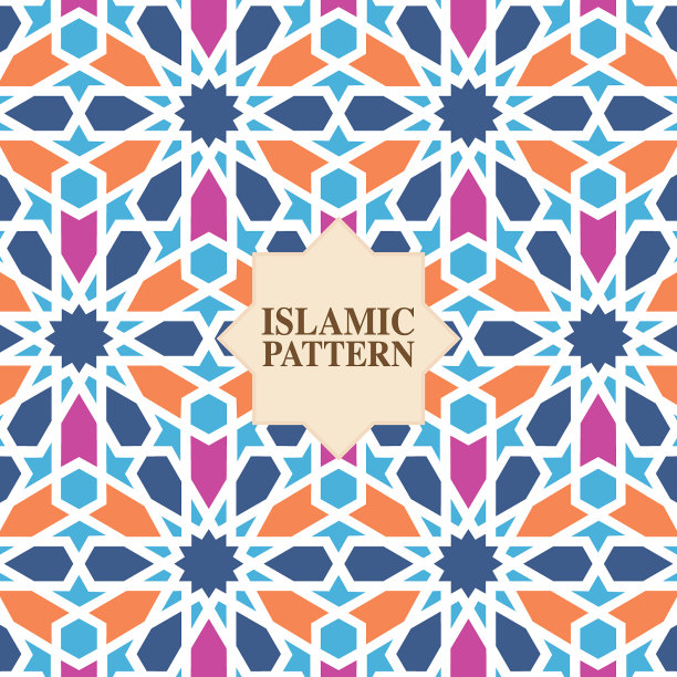 抽象的伊斯兰几何图案图片下载