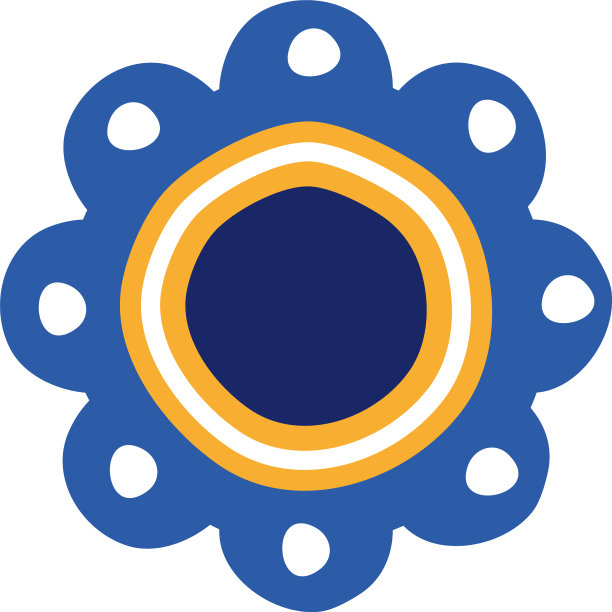 美丽的花园平面风格图标图片下载