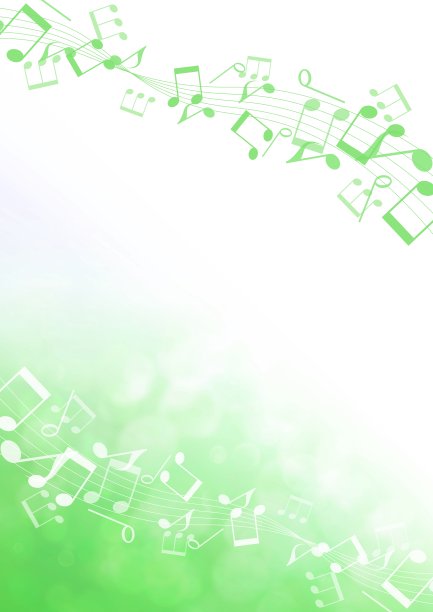 绿色乐谱架图片下载