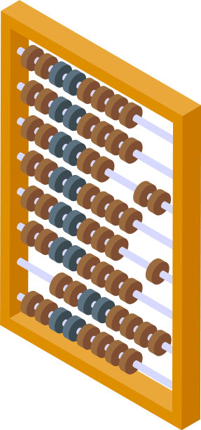 教育算盘图标等距样式图片下载