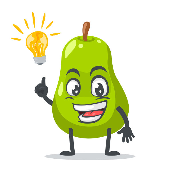 梨吉祥物或par字符图片下载