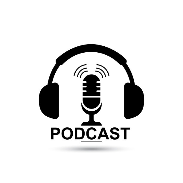 播客概念图标耳机和微型图片下载