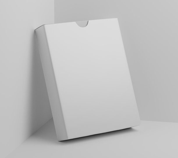 空白平板纸盒纸盒模型，白色软件盒，包装，容器，3d渲染孤立在光背景图片下载