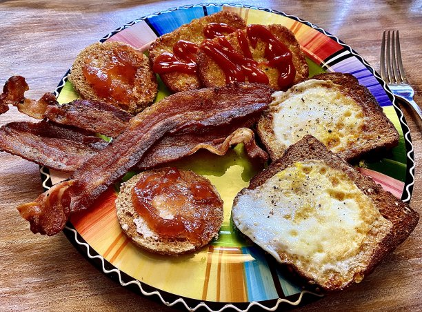 经典早餐大盘子图片下载