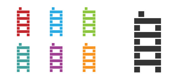 黑色麻将牌图标孤立在白色图片下载