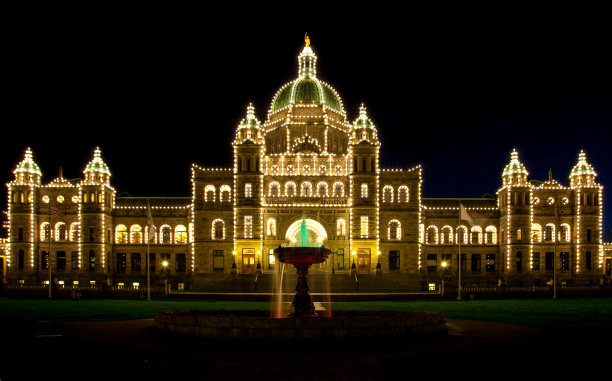 不列颠哥伦比亚省温哥华岛维多利亚的国会大厦的正面图片下载