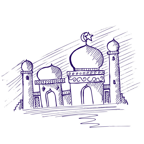 清真寺矢量图图片下载