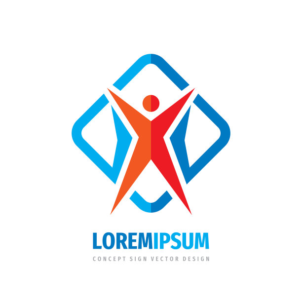 人物标识模板设计元素图片下载