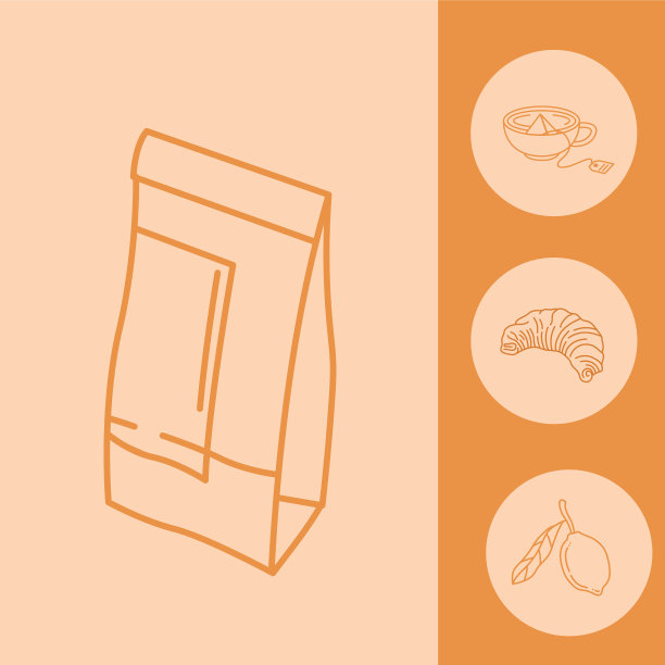 茶线风格集图标设计图片下载