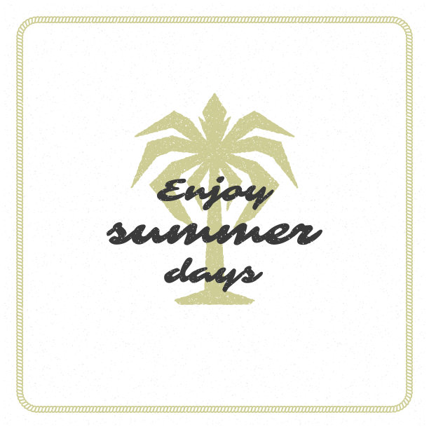 夏季假日排版灵感引用设计海报或服装图片下载