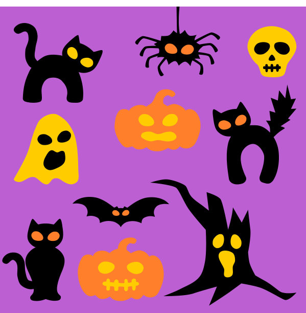 万圣节空心眼套图片下载