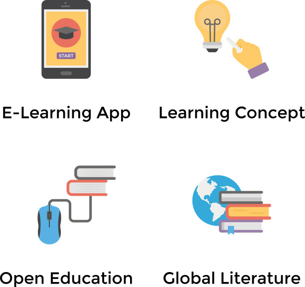 虚拟学习图标集图片下载