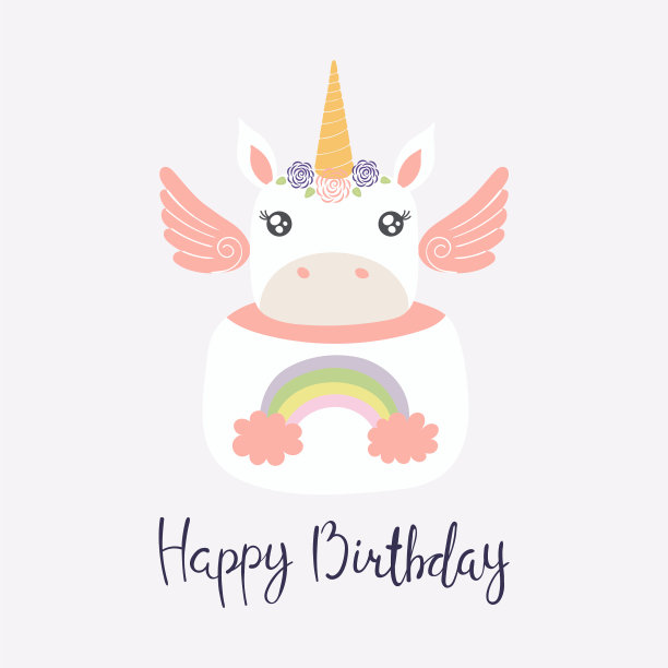 独角兽蛋糕图片下载