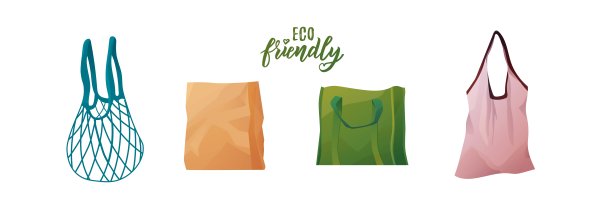 购物环保袋套装。图片下载
