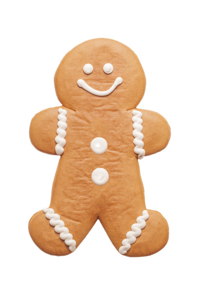 欢乐的姜饼人，圣诞美食的象征图片下载