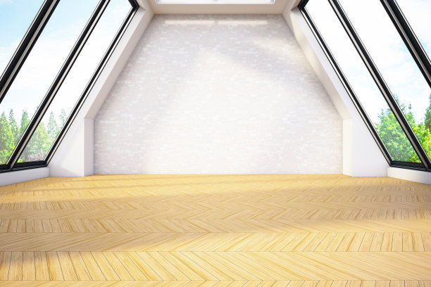 清空有窗户的大房间图片下载