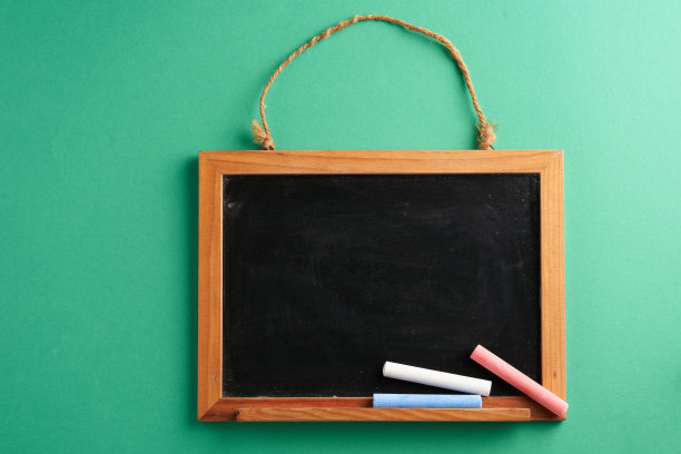 绿色背景上的绿色黑板图片下载