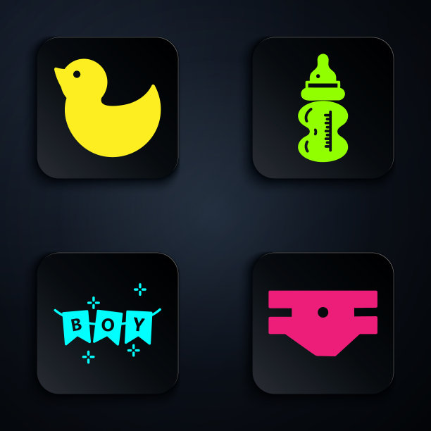 Set baabsorbent尿布橡皮鸭嘉年华图片下载