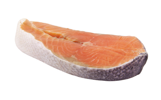 鲑鱼牛排孤立图片下载