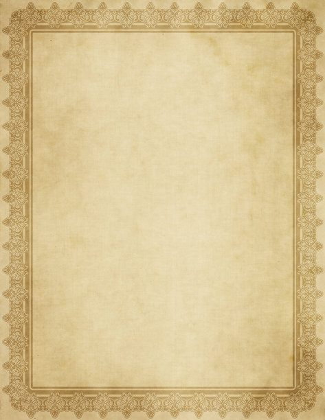 带装饰性边的旧垃圾纸。图片下载