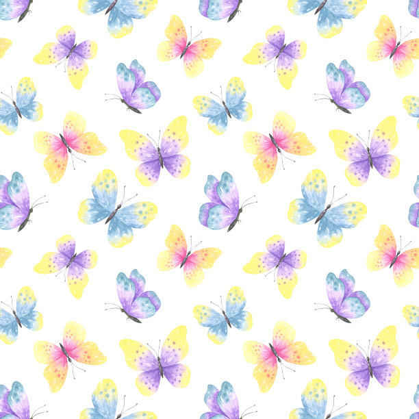 蝴蝶无缝模式图片下载