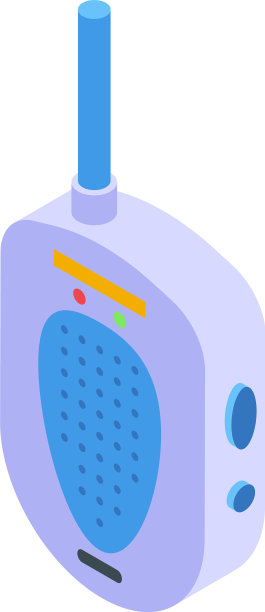 Bamonitor对讲机图标等距风格图片下载