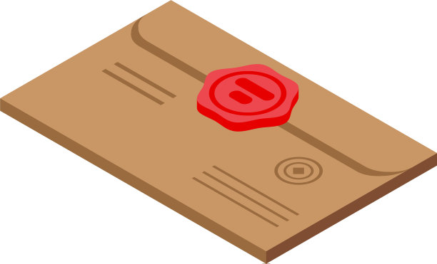 旧信封图标等距风格图片下载
