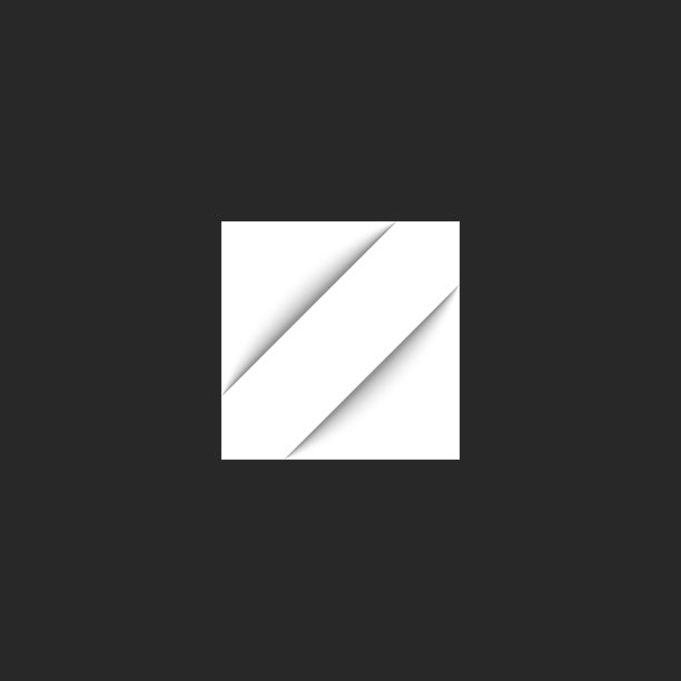 字母z标志最初的白色方形潮人图片下载