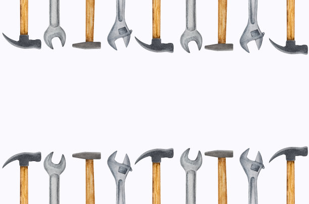 劳动节。美丽的绘图施工工具图片下载