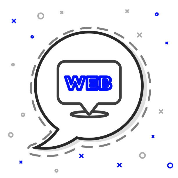 线网和图形设计图标孤立在白色图片下载