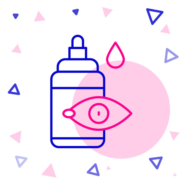 滴眼液瓶图标孤立在白色上图片下载