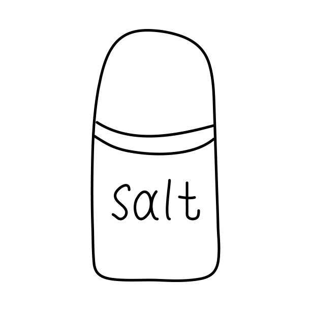 封闭式盐瓶，用于野营和旅游。图片下载