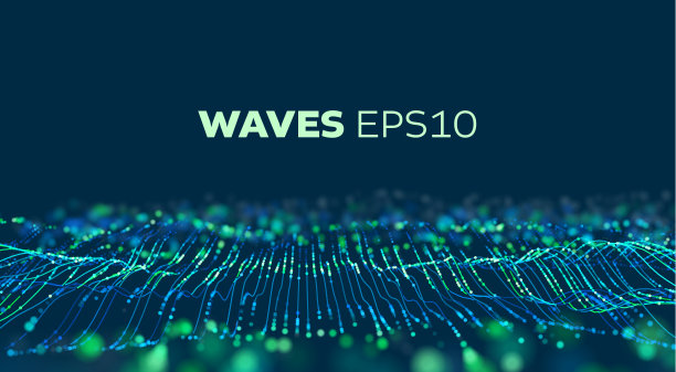 未来的技术背景。朋克的背景。音乐波图。图片下载