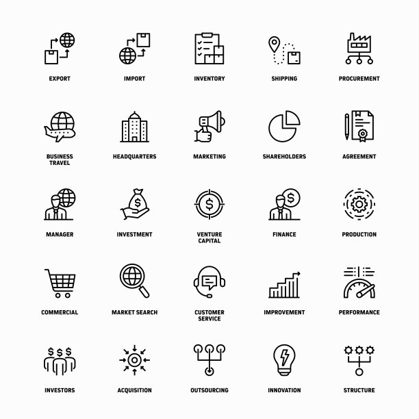 全球贸易线标志图片下载