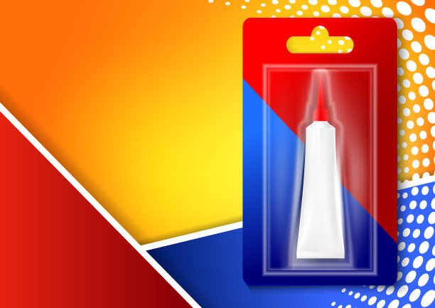 强力胶包装广告海报矢量图片下载