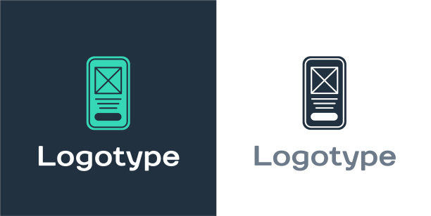 标识类型的用户界面或用户体验设计图标隔离在白色图片下载