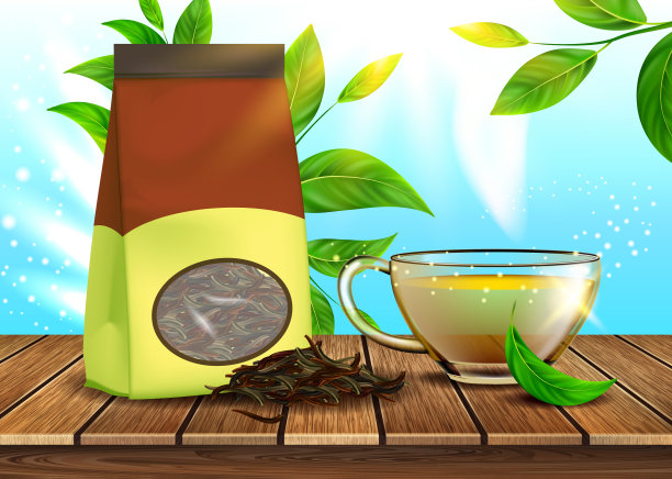 伟大的茶创意推广广告海报矢量图片下载