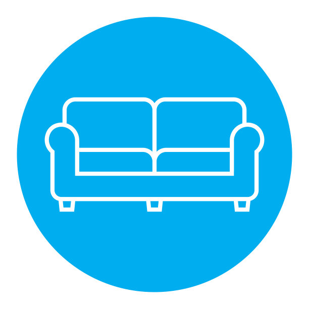 家具沙发图标矢量图片下载