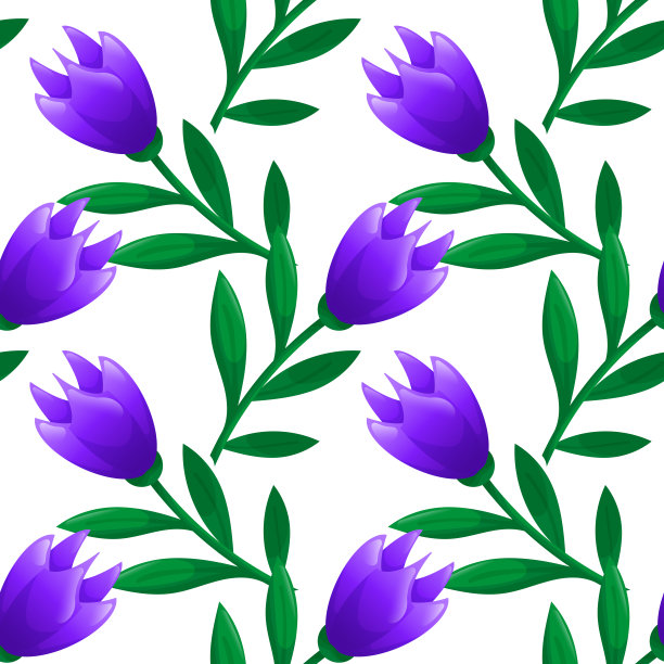 无缝图案与花。图片下载