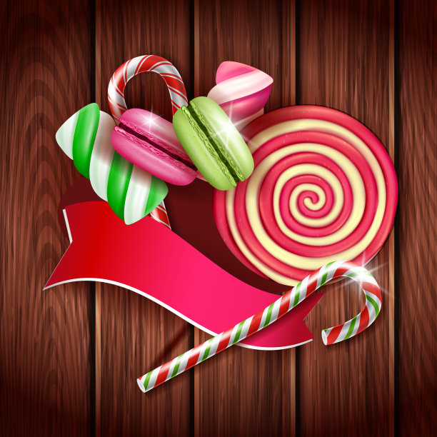 糖果店创意推广横幅向量图片下载