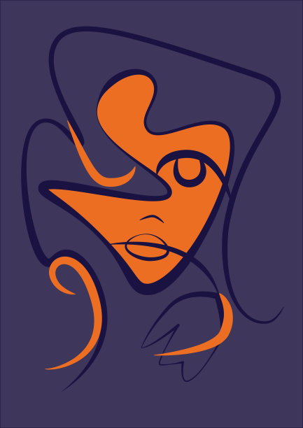 女人脸上带着小花图片下载