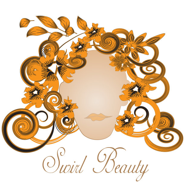 女人和美女漩涡点缀图片下载